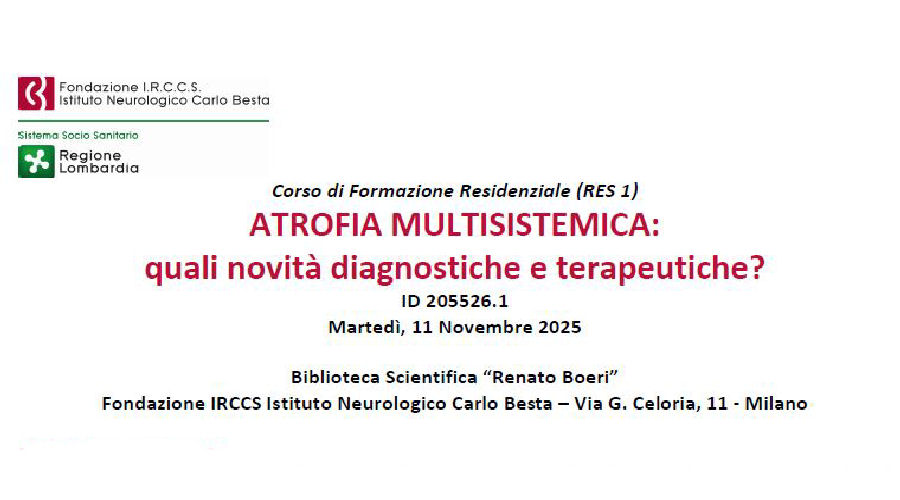 Clicca per accedere all'articolo ATROFIA MULTISISTEMICA: quali novità diagnostiche e terapeutiche?