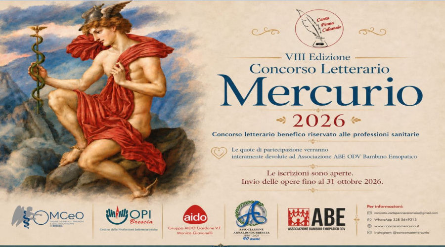 Clicca per accedere all'articolo Concorso Letterario "MERCURIO" 2026 - VIII Edizione