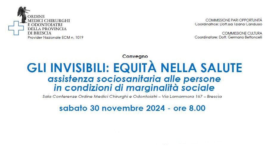 Clicca per accedere all'articolo Gli invisibili: equità nella salute 