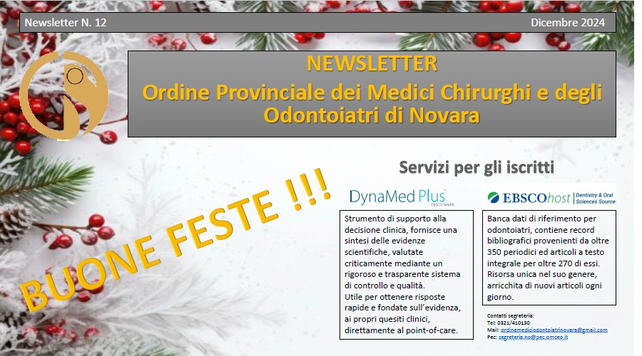 Clicca per accedere all'articolo Newsletter N. 12 2024