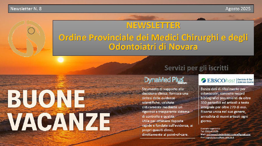 Clicca per accedere all'articolo Newsletter N. 8  2025