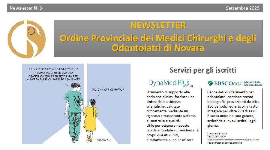 Clicca per accedere all'articolo Newsletter N. 9  2025